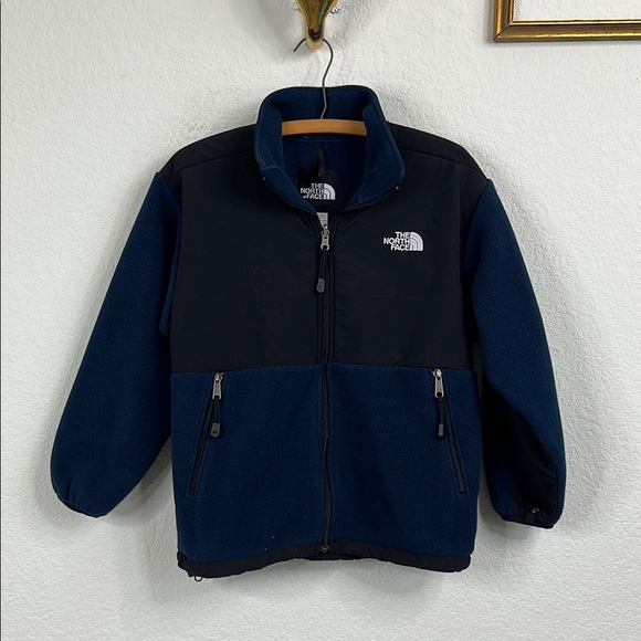 The North Face Denali Black and Blue Fleece Jacket